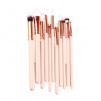 12st Makeup Brushes - Goals Rosé ± Svamp