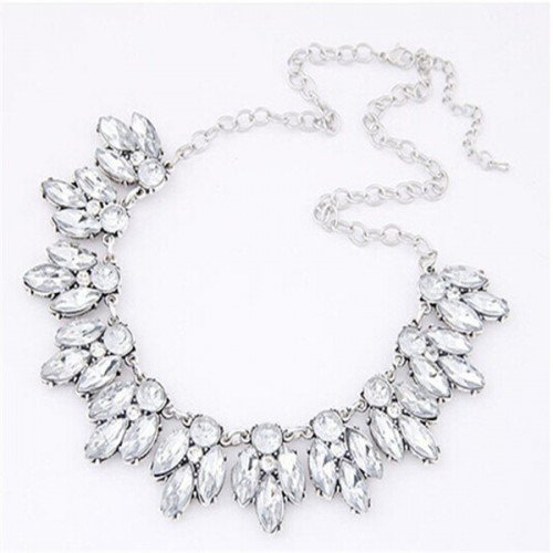 Silver Crystal halsband - necklace 